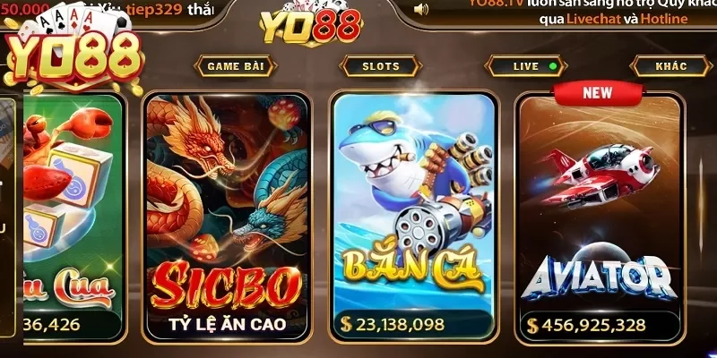 Game bắn cá đổi thưởng online tại YO88