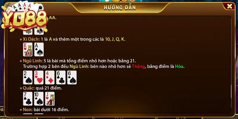 Quy tắc chơi đánh bài Blackjack online